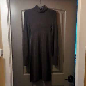 City Triangles Black Long Sleeve Turtleneck Dress